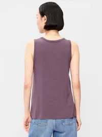 Luxe Sleeveless Top - Purple 2 — view 2