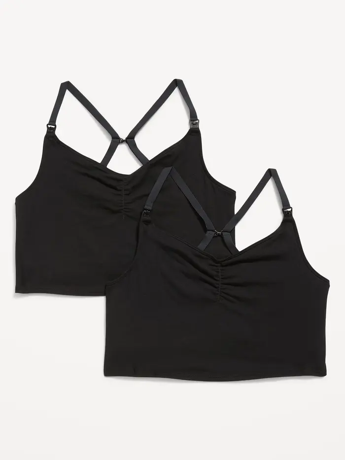 Maternity Brami Nursing Top 2-Pack - Black Jack
