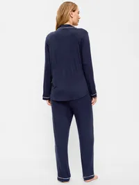 Maternity Classic Pajama Set - Arctic Depth — view 3