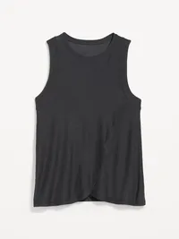 Maternity CloudMotion Nursing Wrap Top - Black Jack — view 4