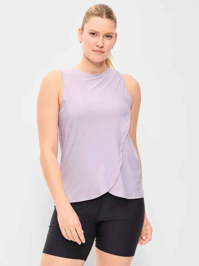 Maternity CloudMotion Nursing Wrap Top - Dusky Lavender