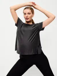 Maternity CloudMotion T-Shirt - Black Jack — view 3