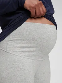 Maternity Everyday Full Panel Leggings - Heather grey — view 2