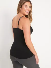 Maternity First-Layer Nursing Cami - Black Jack — view 2