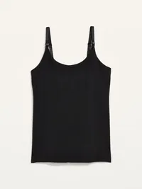 Maternity First-Layer Nursing Cami - Black Jack — view 4