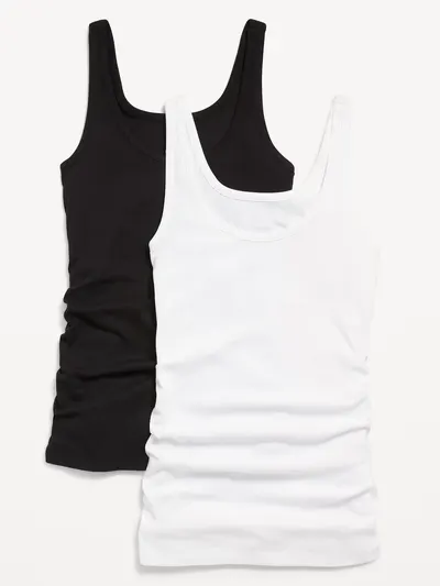 Maternity First Layer Rib-Knit Tank Top 2-Pack - Multi Pack