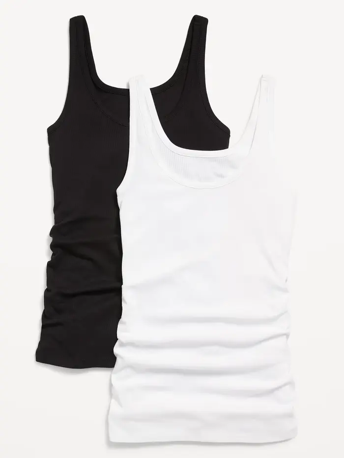 Maternity First Layer Rib-Knit Tank Top 2-Pack - Multi Pack