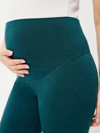 Maternity Full-Panel CloudComfy 7/8 Leggings - Jet Stream — view 5