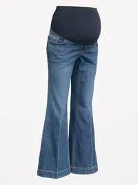 Maternity Full-Panel Flare Leg Jeans - Clarice — view 4