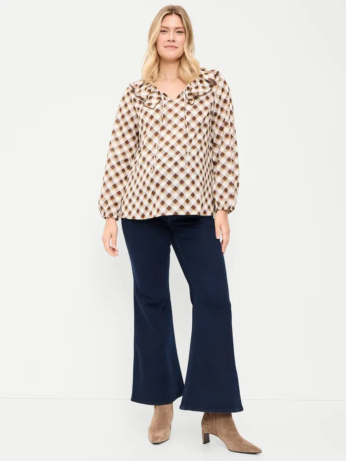 Maternity Full-Panel Flare Leg Jeans - Sue