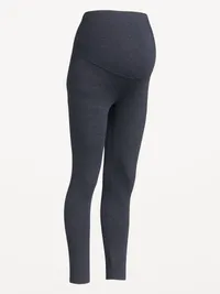 Maternity Full-Panel Leggings - In the Navy — view 2