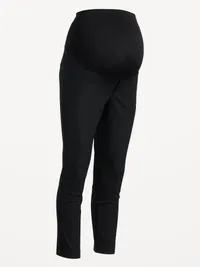 Maternity Full-Panel Pixie Ankle Pants - Black Jack — view 4