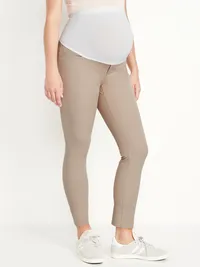 Maternity Full-Panel Pixie Ankle Pants - Mocha Mocha — view 2
