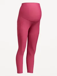 Maternity Full-Panel PowerSoft 7/8 Leggings - Thimble Berry — view 2