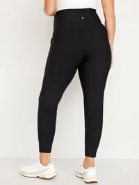 Maternity Full-Panel PowerSoft Jogger - Light Black Heather — view 2