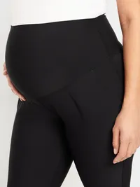 Maternity Full-Panel PowerSoft Jogger - Light Black Heather — view 5
