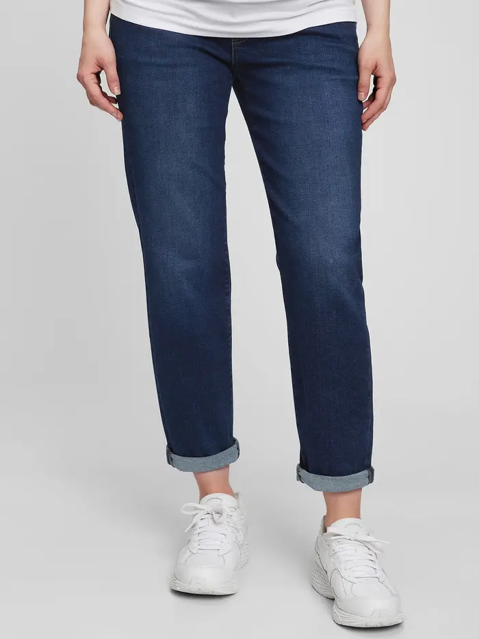 Maternity Full-Panel Slim Jeans - Dark wash
