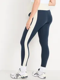 Maternity Full-Panel StudioSmooth 7/8 Leggings - Dusk Navy — view 2