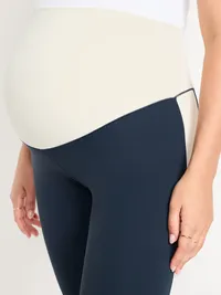Maternity Full-Panel StudioSmooth 7/8 Leggings - Dusk Navy — view 5