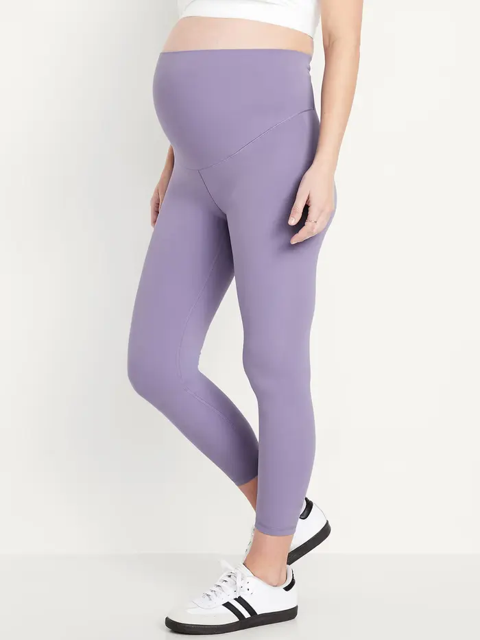 Maternity Full-Panel StudioSmooth 7/8 Leggings - Opaline