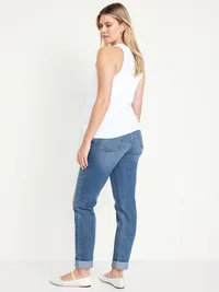 Maternity Full Panel Wow Boyfriend Jeans - Medium Wash — view 3