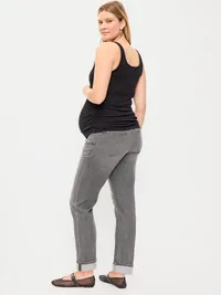 Maternity Full-Panel Wow Boyfriend Jeans - Soho — view 3