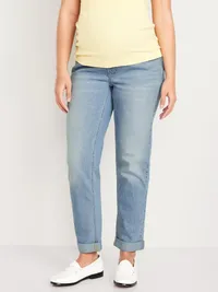 Maternity Full-Panel Wow Boyfriend Jeans - Summer — view 2