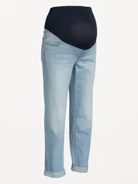 Maternity Full-Panel Wow Boyfriend Jeans - Summer — view 4