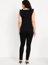 Maternity Full-Panel Wow Skinny Jeans - Black Jack — view 3