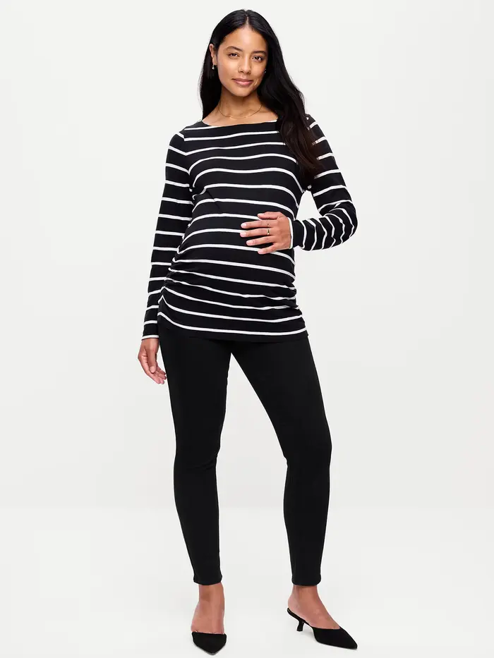 Maternity Full-Panel Wow Skinny Jeans - Black Jack