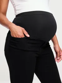 Maternity Full-Panel Wow Skinny Jeans - Black Jack — view 5