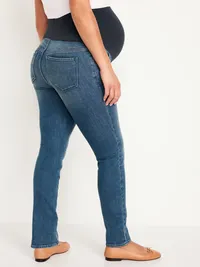 Maternity Full-Panel Wow Straight Jeans - Campeche — view 2