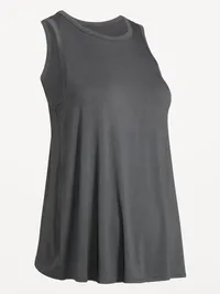 Maternity High-Neck Relaxed Tank Top - Panther — view 2