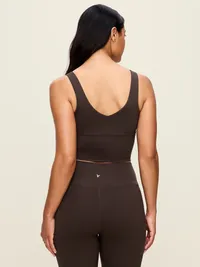 Maternity Light Support StudioSmooth Longline Nursing Bra - Black Coffee — view 2
