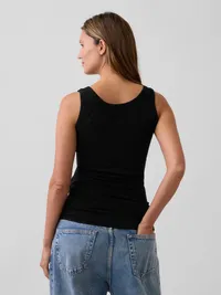 Maternity Modern Tank Top - True black — view 2