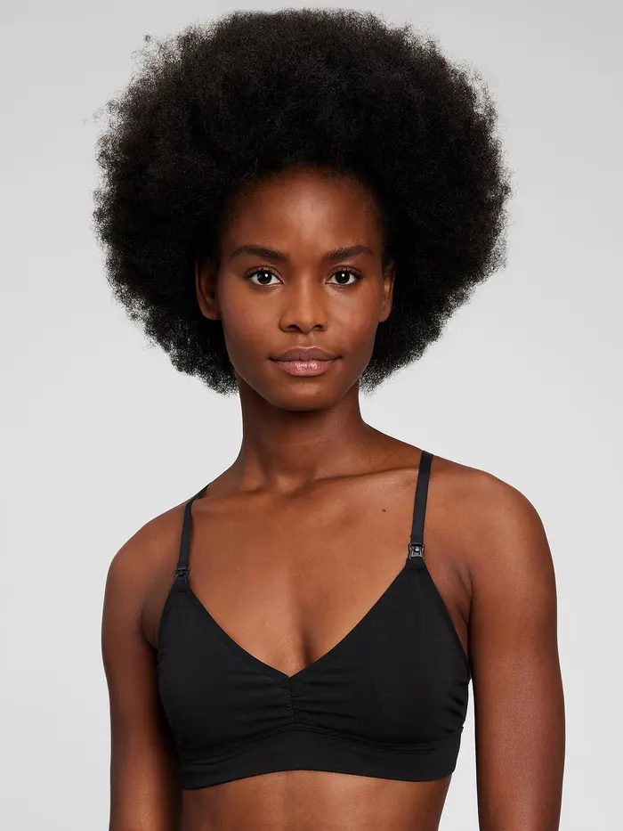 Maternity Nursing Bra - True black