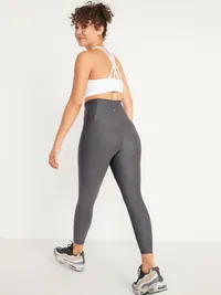 Maternity PowerSoft Postpartum Support 7/8 Leggings - Medium Gray Heather — view 2