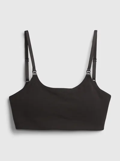 Maternity Pumping Bra - True black