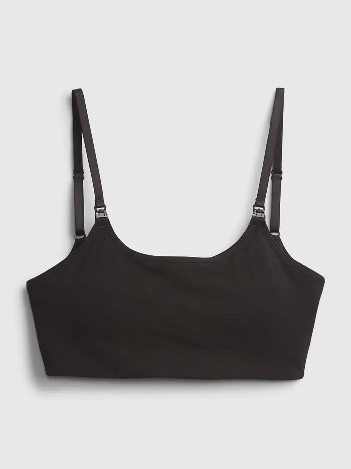 Maternity Pumping Bra - True black