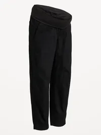 Maternity Rollover Waist Pulla Utility Pants - Black Jack — view 4