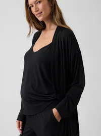 Maternity Softest Modal 3-Piece Set - Black — view 4
