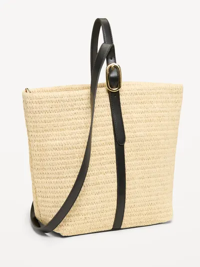 Medium Carrie Tote Bag - Natural White