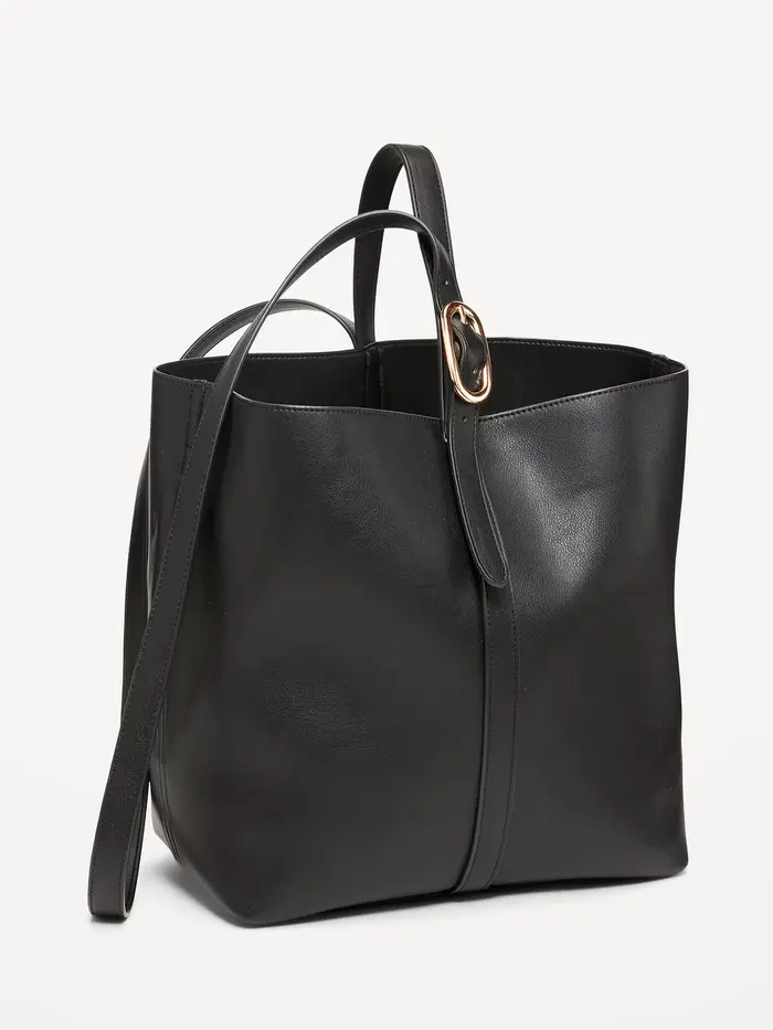 Medium Carrie Tote Bag - True Black