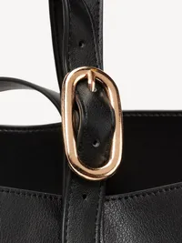 Medium Carrie Tote Bag - True Black — view 3