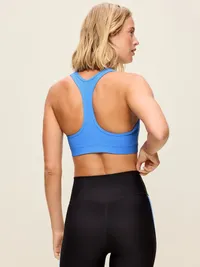 Medium Support PowerSoft Racerback Sports Bra - Cloisonne — view 2