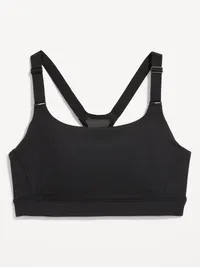Medium Support PowerSoft Sports Bra - Black Jack — view 4