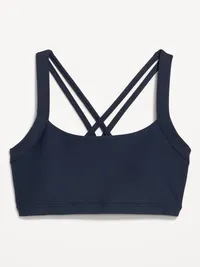 Medium Support PowerSoft Sports Bra - Dusk Navy — view 3