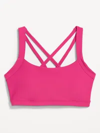 Medium Support PowerSoft Sports Bra - Red Berry — view 3