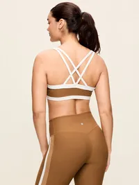 Medium Support PowerSoft Sports Bra - Sycamore Bark — view 5