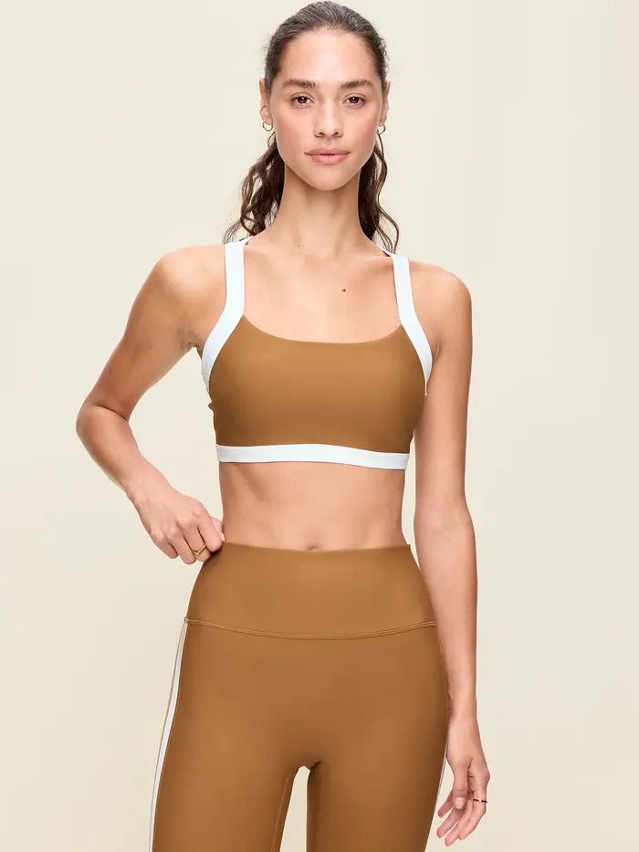 Medium Support PowerSoft Sports Bra - Sycamore Bark